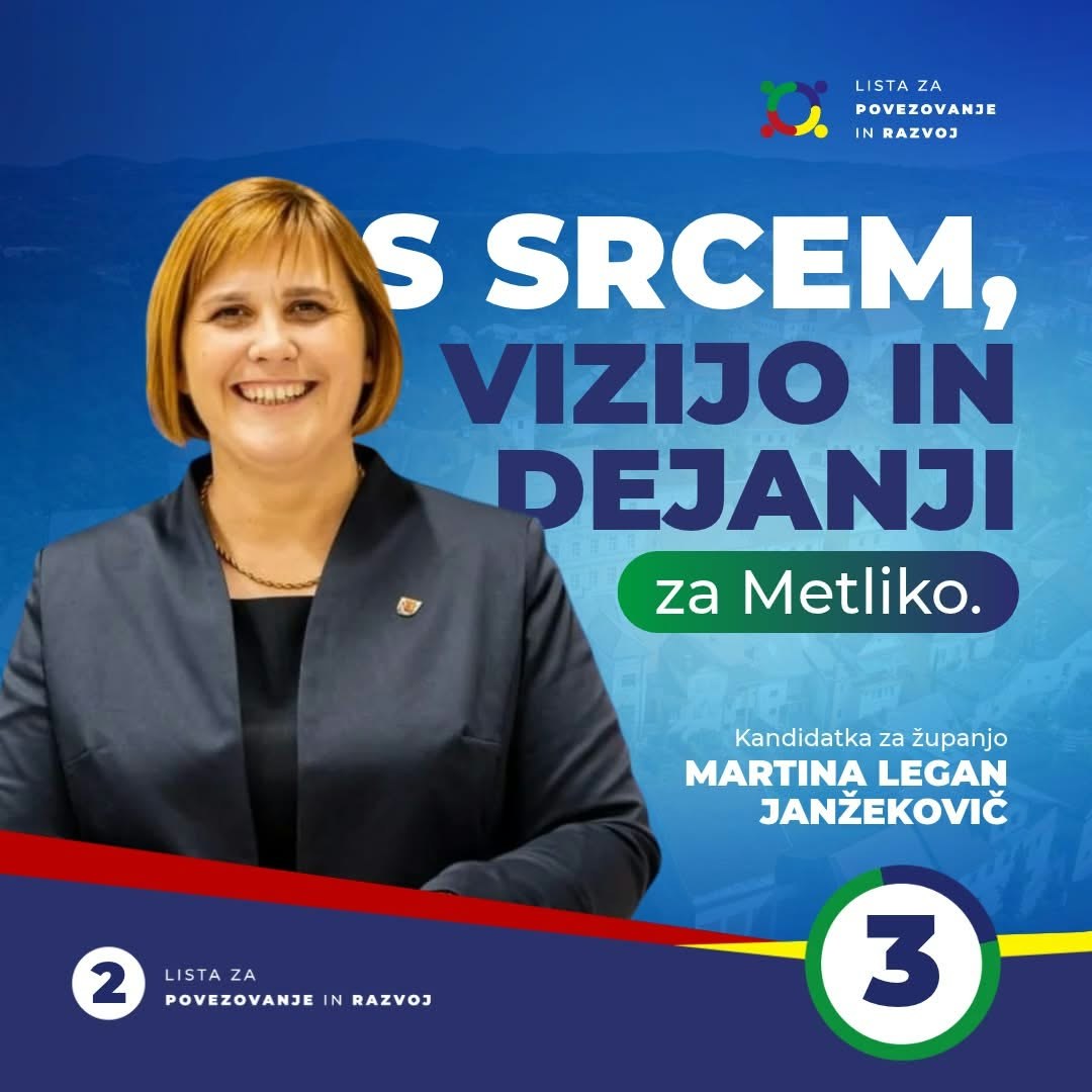 Volilni plakat kandidatke Martine Legan Janžekovič